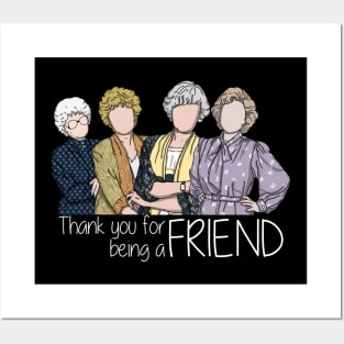 Golden Girls Thank You For Being A Friend Comic Style Posters and Art